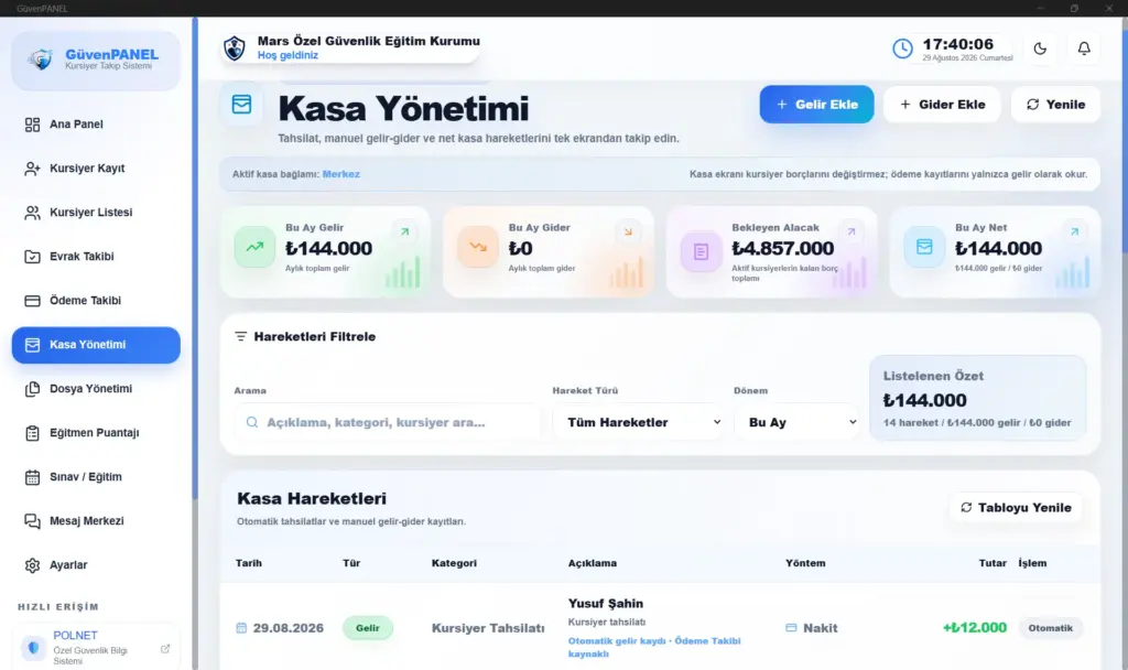 Kasa Yönetimi